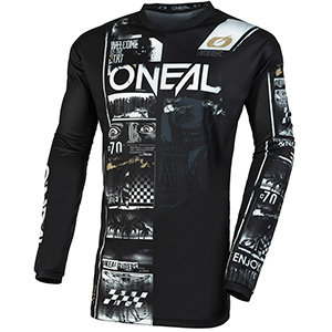 2024 O'Neal Element Attack Jersey - Black/White